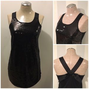 NWT Cute Sequined Top with Bow